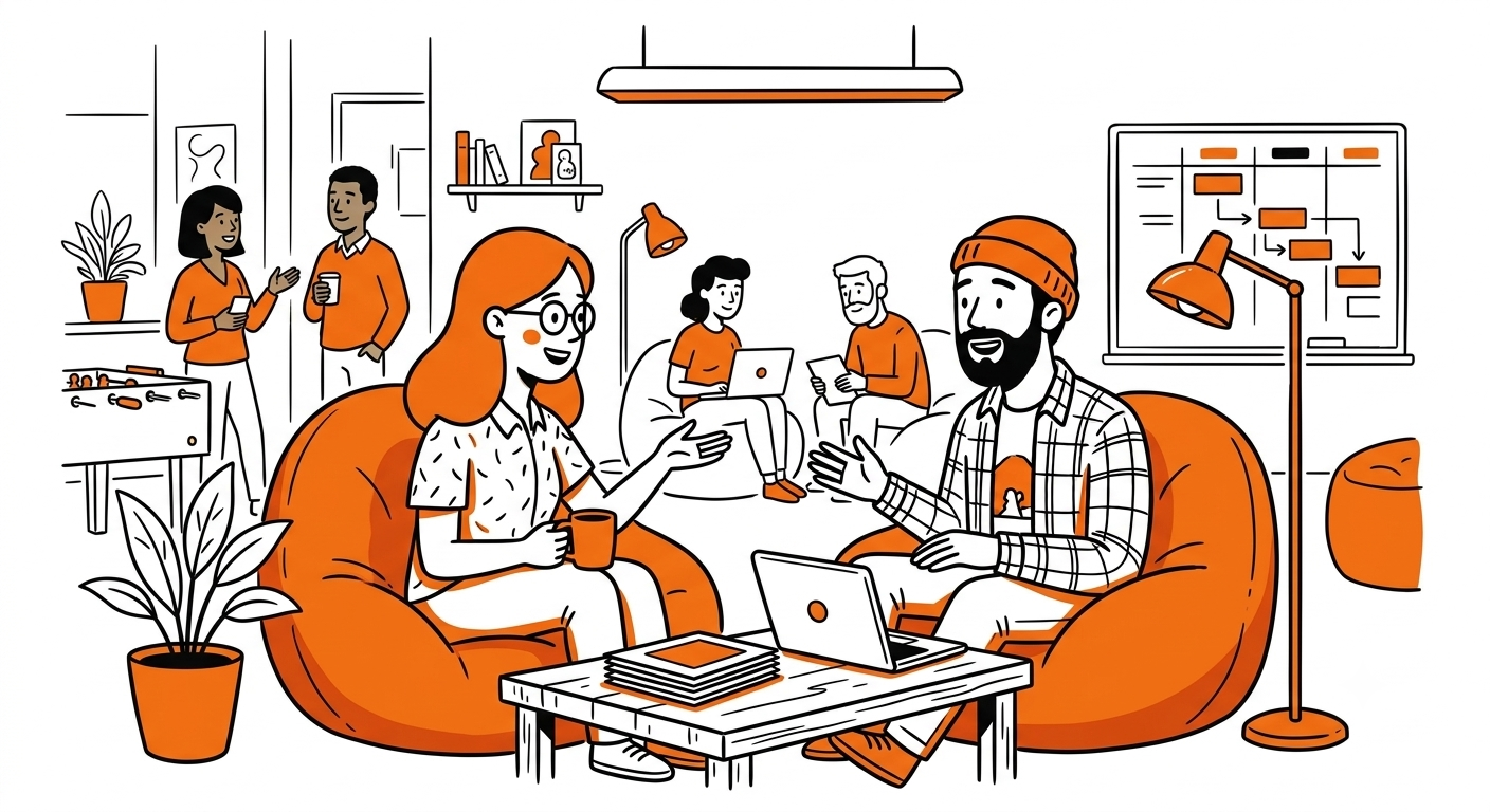 Diverse team reviewing qualitative interview results from a custom research study